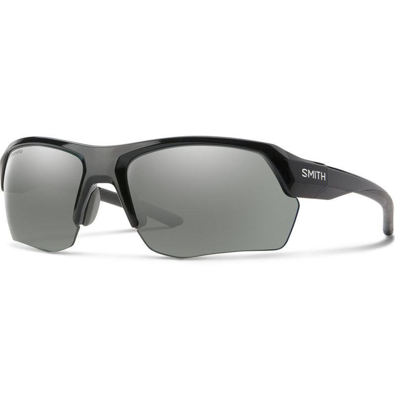 Smith Tempo Max Sunglasses Black/ChromaPop Polarized Platinum Mirror-1